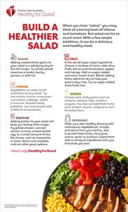 Build a Healthier Salad infographic