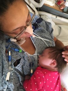This Mommy's Heart - My PPCM Story - Snoozing with my baby